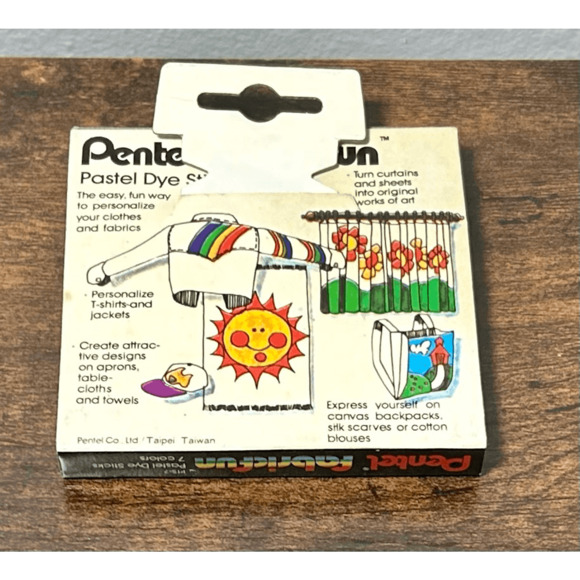 Pentel Fabricfun Pastel Dye Sticks Vintage Dye Sticks Permanent Colorful Designs - Picture 5 of 9